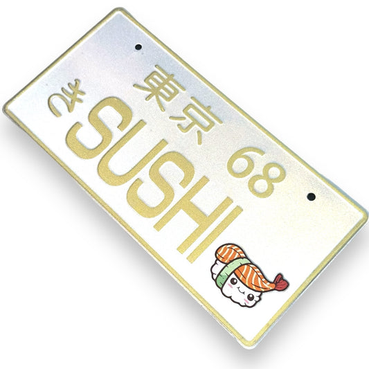 Sushi JDM License Plate 1