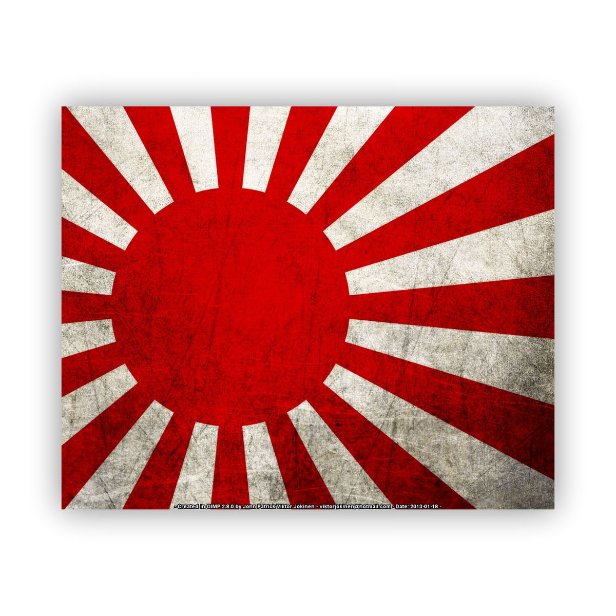 Rising Sun 4 Tankdeckel Aufkleber – Tankdeckel Ansicht
