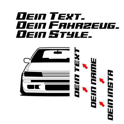 Toyota AE92 GTI MY 1987 – customizable Shirts & Hoodies