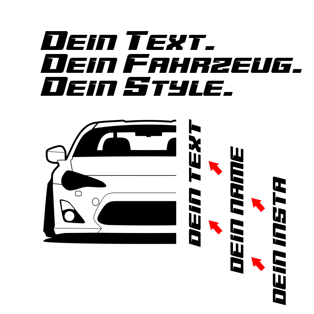 Toyota GT 86 BJ 2012 – personalisierbares Shirt & Hoodie
