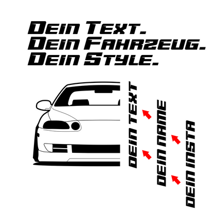 Toyota Soarer Jzz30 BJ 1993 – personalisierbares Shirt & Hoodie