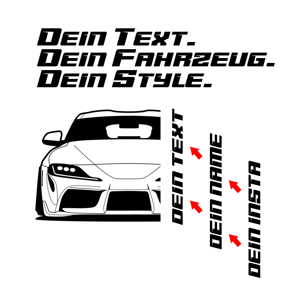 Toyota Supra MK5 MY 2019 – customizable Shirts & Hoodies