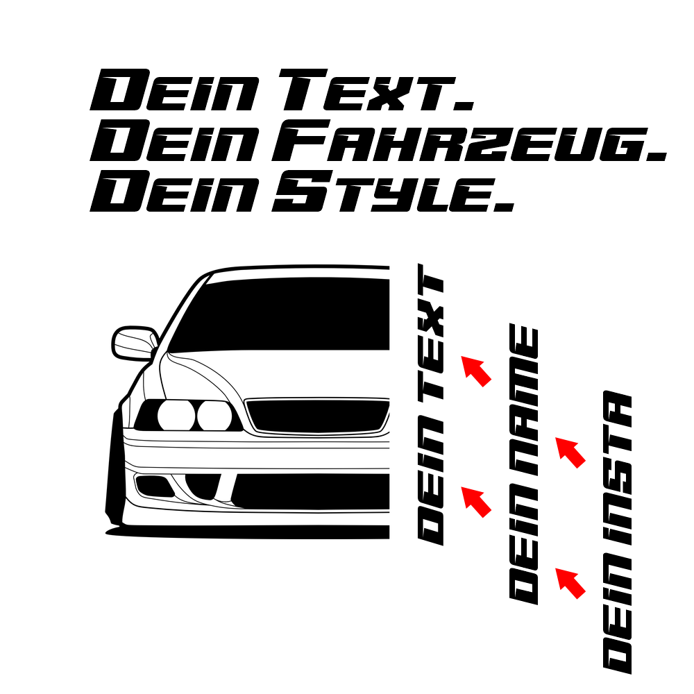 Toyota Chaser JZX100 MY 1996 – customizable Shirts & Hoodies
