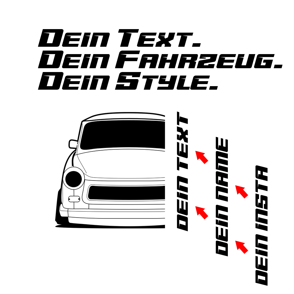 Trabant 601 BJ 1960 – personalisierbares Shirt & Hoodie