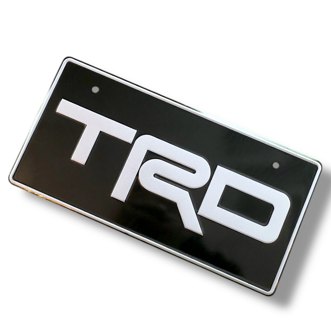 TRD Schwarz JDM License Plate 1