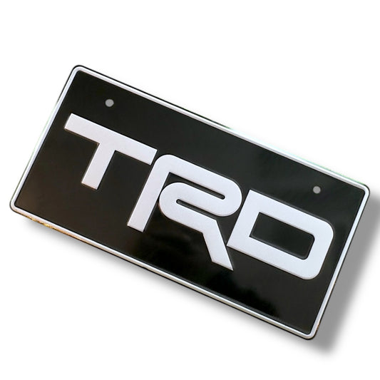 TRD Schwarz JDM License Plate 1