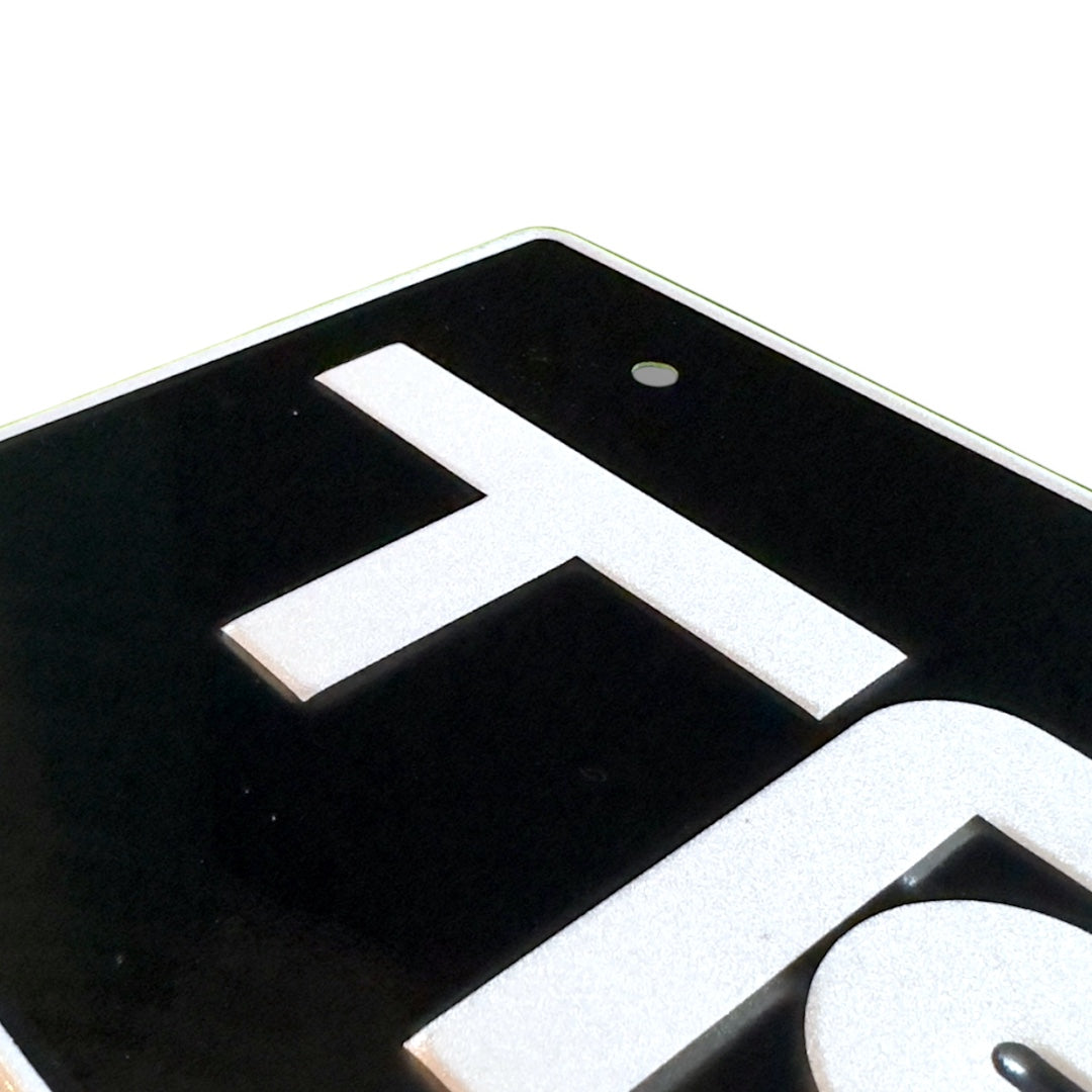 TRD Schwarz JDM License Plate 2