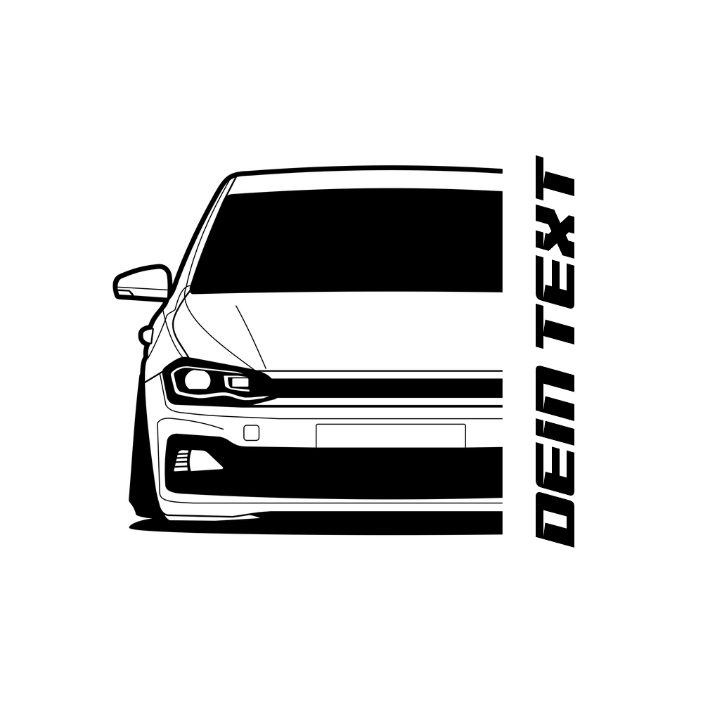 VW Polo MK6 R-Line MY 2017 – Customizable Shirts & Hoodies
