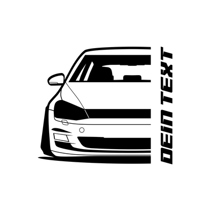 VW Golf MK7 BJ 2012 – personalisierbares Shirt & Hoodie