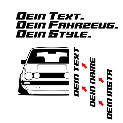 VW Golf GTI MK1 Dual Headlights 1976 – customizable Shirts & Hoodies