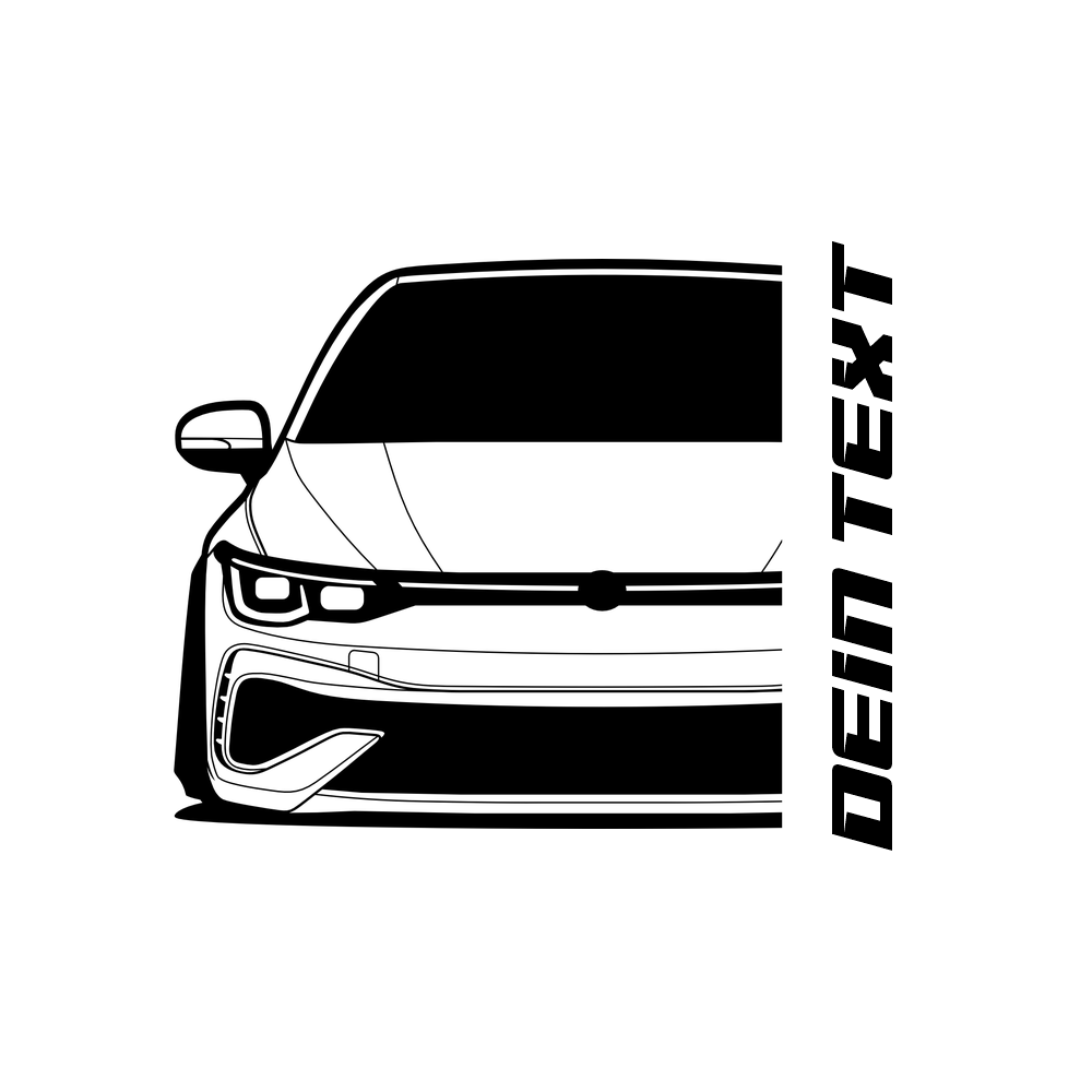 VW Golf R MK8 BJ 2020 – personalisierbares Shirt & Hoodie