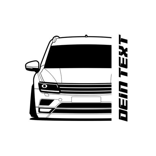 VW Tiguan II BJ 2016 – personalisierbares Shirt & Hoodie
