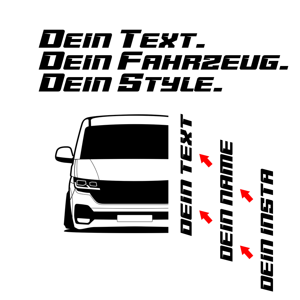 VW Multivan T6.1 BJ 2019 – personalisierbares Shirt & Hoodie