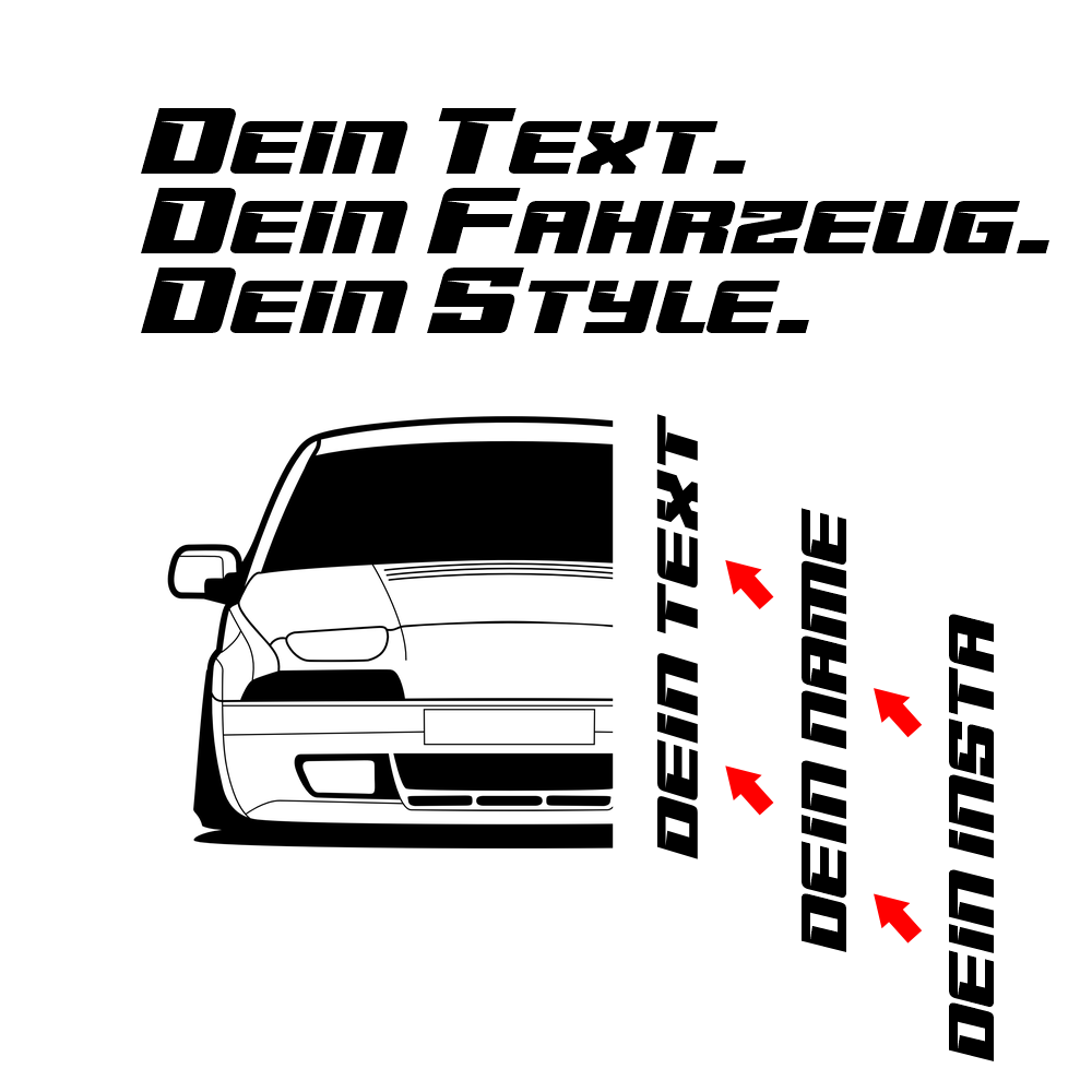 Volvo 480 BJ 1986 – personalisierbares Shirt & Hoodie