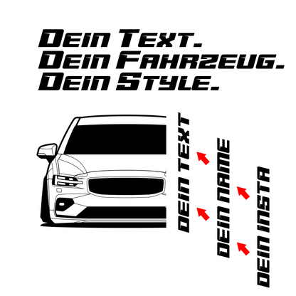 Volvo S60 Limo BJ 2019 – personalisierbares Shirt & Hoodie