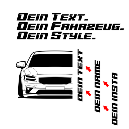 Volvo S90 BJ 2020 – personalisierbares Shirt & Hoodie