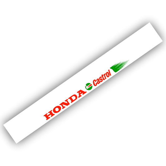 Honda Castrol Banner Weiß W-013W