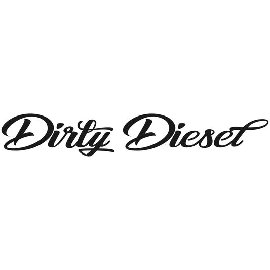 45 cm Sticker Dirty Diesel geschwungen