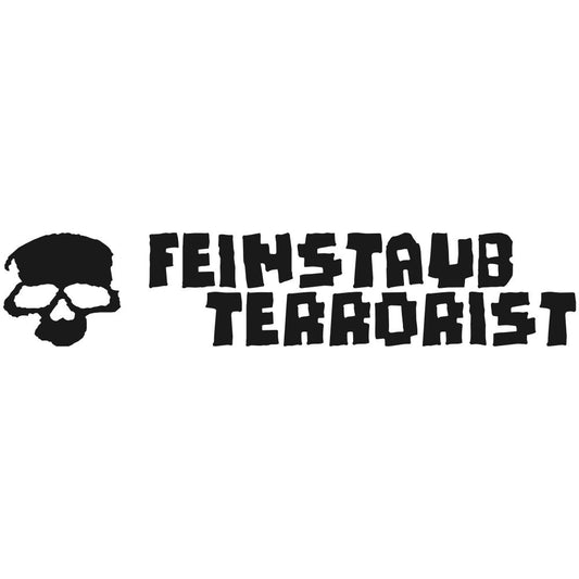 45 cm Sticker Feinstaub Terrorist