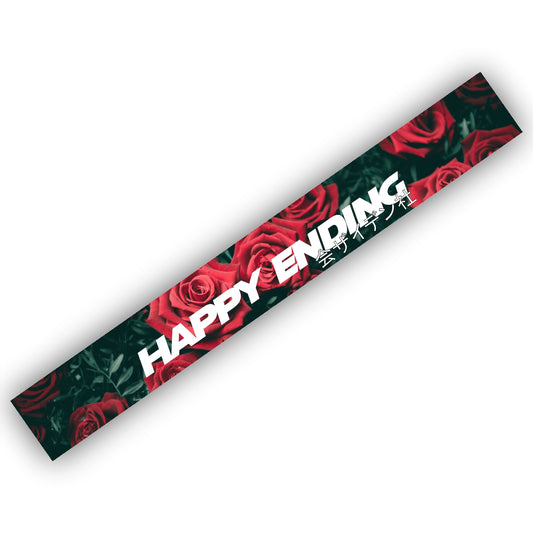 Happy Ending Roses Scheibenbanner