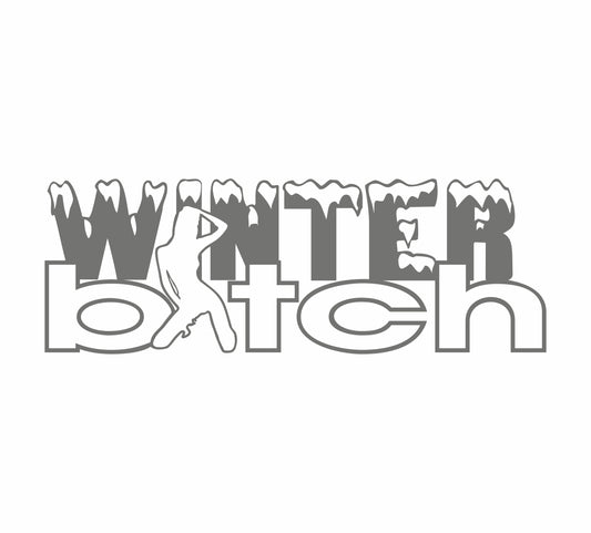 Winterbitch 17 cm Sticker