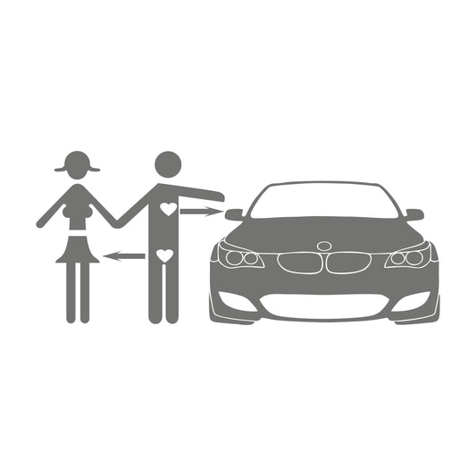 bmw e92 love – 17 cm Autofolie Sticker