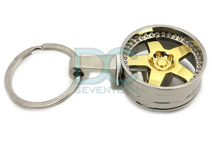 5-spoke rim gold chrome