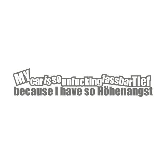 My Car Iss So Unfucking Fassbar Tief