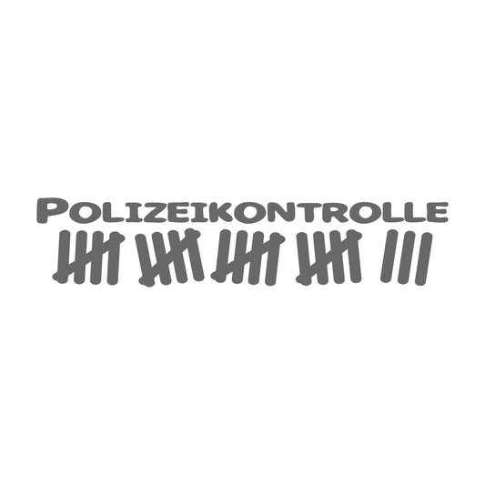 Polizeikontrolle 17 cm Sticker