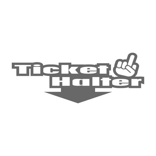 Tickethalter Stinkefinger 17 cm Sticker